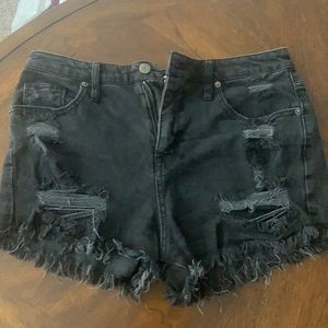 Gently worn denim shorts